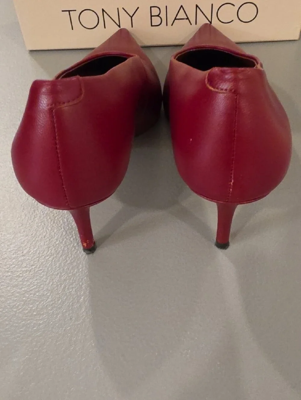 Tony Bianco Women's Bordeaux nappa  Leather Pumps  size 9.5 like new